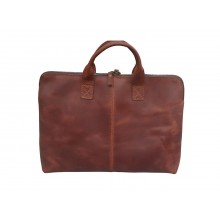 Сумка для ноутбука кожаная 15.6” Pro-Covers (СН-58) Коричневый "Кирпичный"