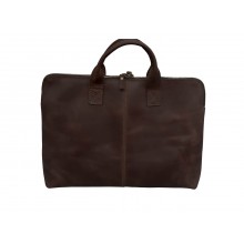 Сумка для ноутбука кожаная 15.6” Pro-Covers (СН-35) Тёмно-коричневая