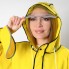 Дождевик Женский с регулировкой по объёму Желтый полупрозрачный 100% EVA Minshen размер XL