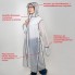 Дождевик Женский с регулировкой по объёму Белый полупрозрачный 100% EVA Minshen размер XL