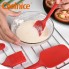Набор силиконовых кухонных лопаток и кисточки 5 предметов Coolnice Красный