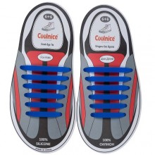 Шнурки из силикона для детской обуви Coolnice Д06 (Синие)