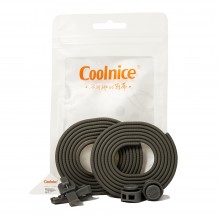 Повседневные силиконовые шнурки с фиксацией Coolnice ДФ03 (Серые)