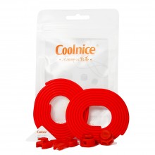 Повседневные силиконовые шнурки с фиксацией Coolnice ДФ05 (Красные)