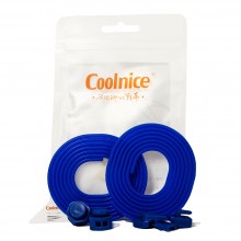 Повседневные силиконовые шнурки с фиксацией Coolnice ДФ04 (Синие)