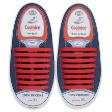 Очень большие силиконовые шнурки Coolnice XL Красные (XL02)