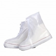 Обувные чехлы-бахилы от дождя и грязи многоразовые ПВХ Coolnice S (35-36) Белые