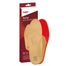 Кожаные ортопедические стельки для взрослых Relax Shock Absorber Pecari 35/46 Kaps