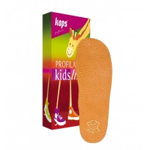 Детские ортопедические стельки из натуральной кожи и латексной пены Anatomix Kids 23/24 Kaps