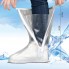 Обувные чехлы-бахилы от дождя и грязи многоразовые высокие ПВХ Coolnice 4XL (45-46) Белые