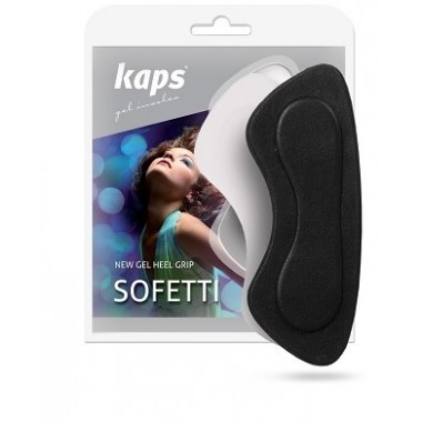 Наклейки на задник обуви гелевые Heel Grip Black Kaps (черные)