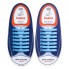 Универсальные силиконовые шнурки Голубые Coolnice (7+7 one size)