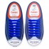 Универсальные силиконовые шнурки Синие Coolnice (7+7 one size)