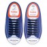 Универсальные силиконовые шнурки Чёрные Coolnice (7+7 one size)