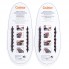 Универсальные силиконовые шнурки Коричневые Coolnice (7+7 one size)