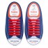 Универсальные силиконовые шнурки Красные Coolnice (7+7 one size)