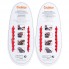 Универсальные силиконовые шнурки Красные Coolnice (7+7 one size)
