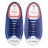 Универсальные силиконовые шнурки Тёмно-Синие Coolnice (7+7 one size)